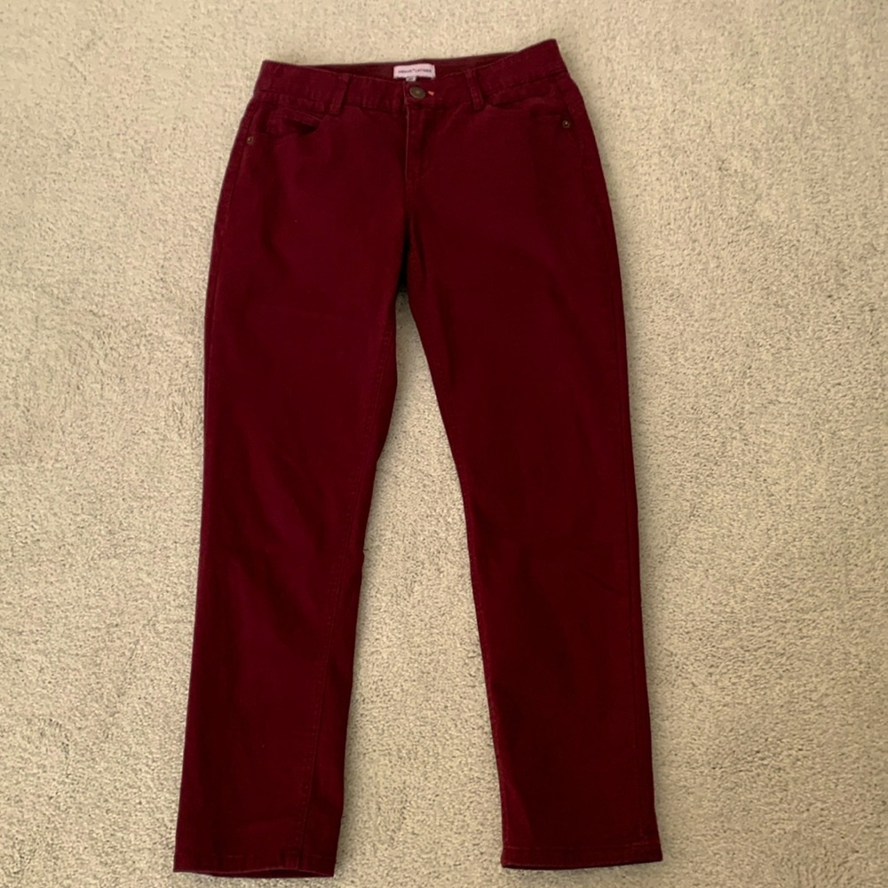 GIBSON*LATIMER Burgundy Jeans.